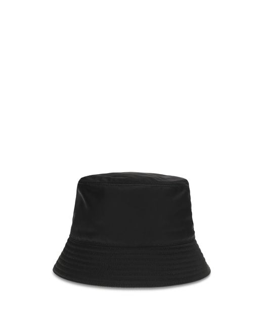 Prada Black Nylon Bucket Hat for men