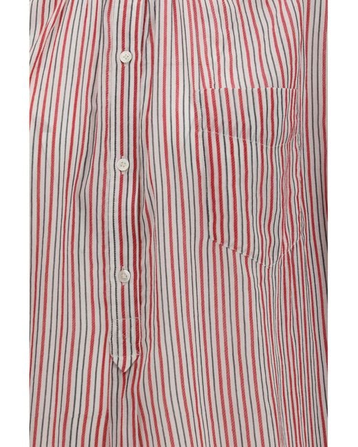Isabel Marant Pink Marant Etoile Sapha Striped Cotton Voile Shirt