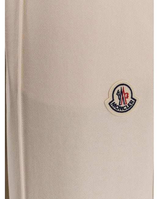 Moncler Natural Cotton Jogging Trousers