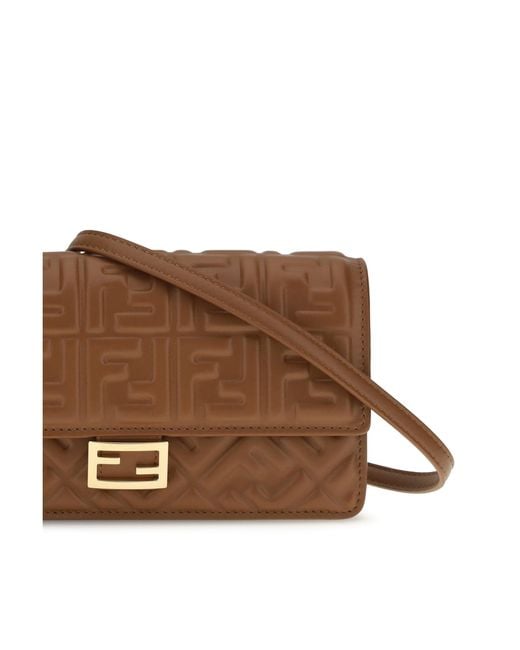 Fendi Brown Matisse Chain Wallet
