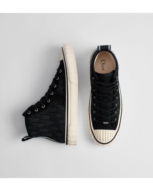 Dior Black Hooper High-Top Sneakers for men