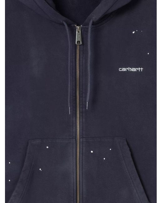 Carhartt Blue Hooded Painter Sweatshirt for men