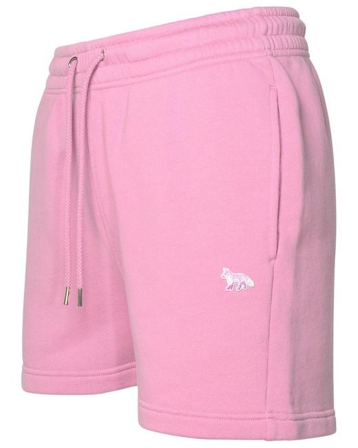 Maison Kitsuné Pink Cotton Shorts