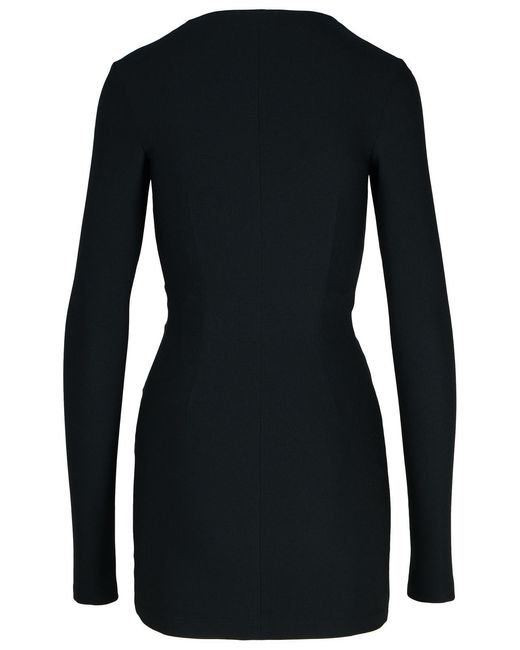The Attico Black Polyester Blend Dress