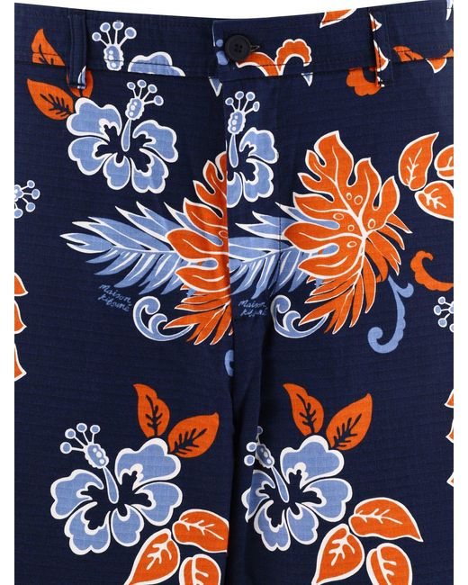 Maison Kitsuné Blue "Board" Shorts for men