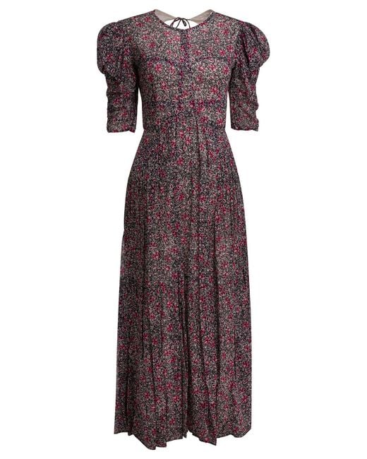 Isabel Marant Purple "Sichellia" Long Dress