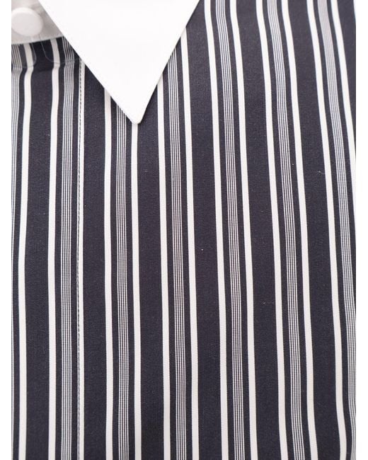 Tom Ford Gray Striped Cotton Shirt for men