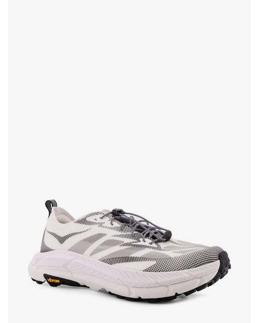 Hoka One One White U Mafate Speed 4 Lite Ts Technical Fabric Sneakers for men