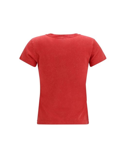 Ganni Red Future Cherry T-Shirt By
