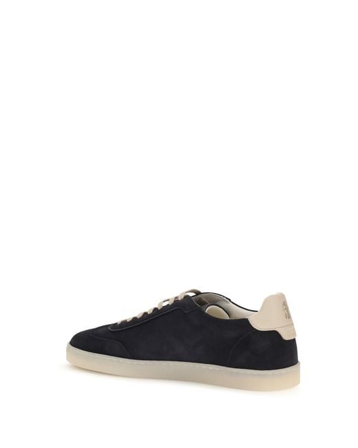 Brunello Cucinelli Blue Sneakers Suede for men
