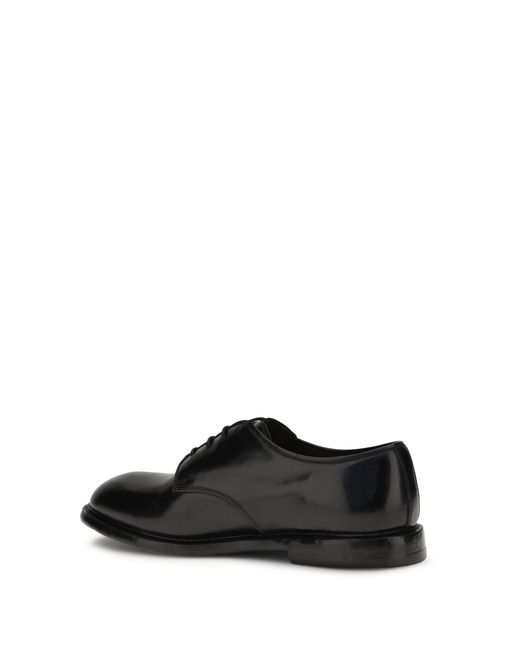 Premiata Black Lace-Up Shoes Leather for men