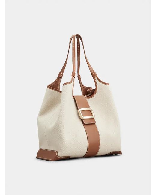 Roger Vivier Natural Viv' Choc Tote Bag
