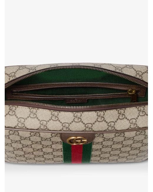 Gucci Gray Ophidia Gg Supreme Fabric Shoulder Bag for men