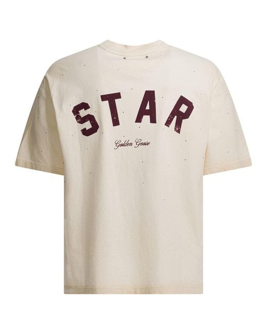 Golden Goose Deluxe Brand White "star" T-shirt for men