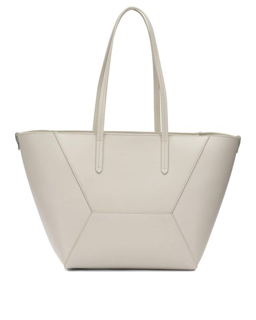Brunello Cucinelli Gray "Duo" Small Shoulder Bag