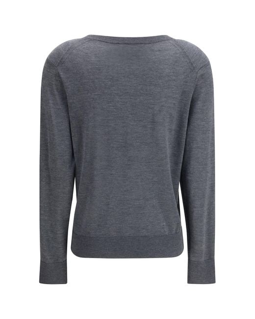 Loulou de Saison Gray Cashmere Sweater Julio Anthracite