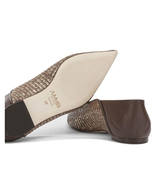 Ammb Milano Brown Leather Ballerinas