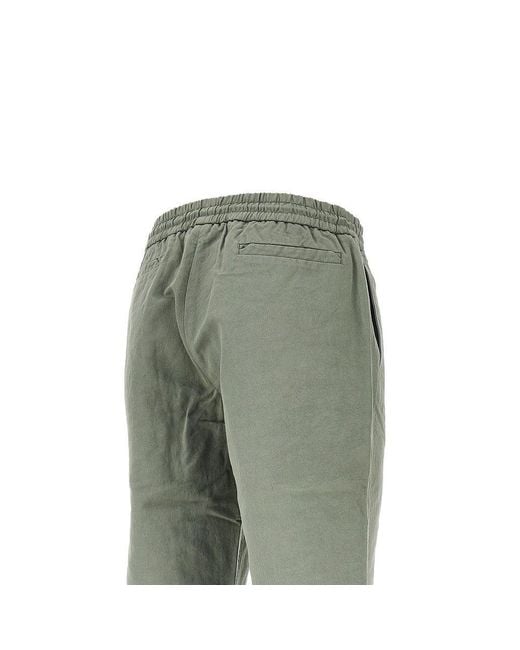 Sease Green 'Summer Mindset' Twill Pants for men