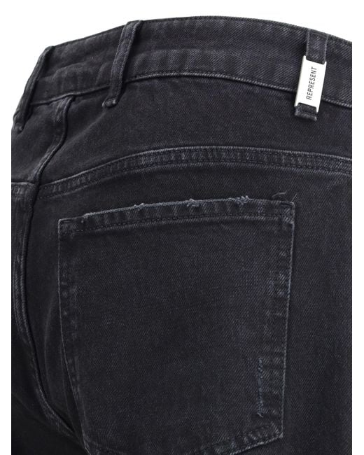 Represent Blue Straight Leg Jeans R2 for men