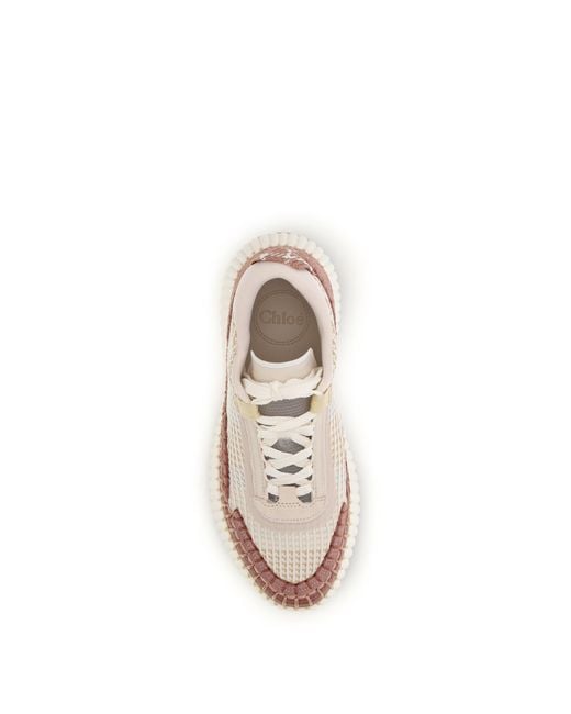 Chloé Pink Sneakers Nama