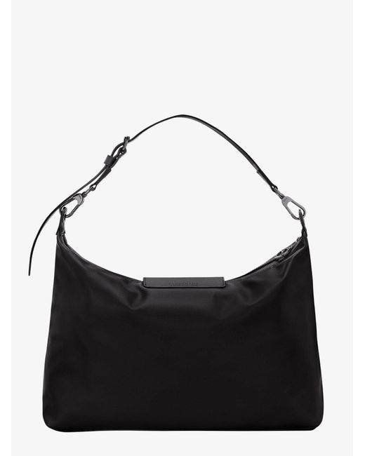 Longchamp Black Le Pliage Extra Xl Leather Shoulder Bag