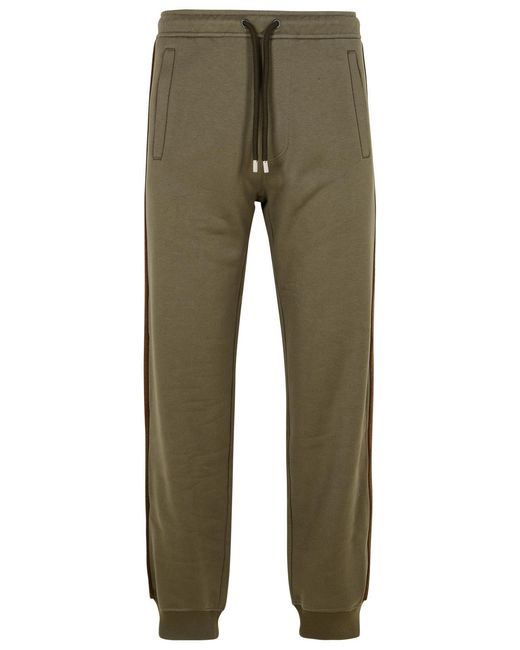 Lanvin Green Cotton Jogger Pants for men
