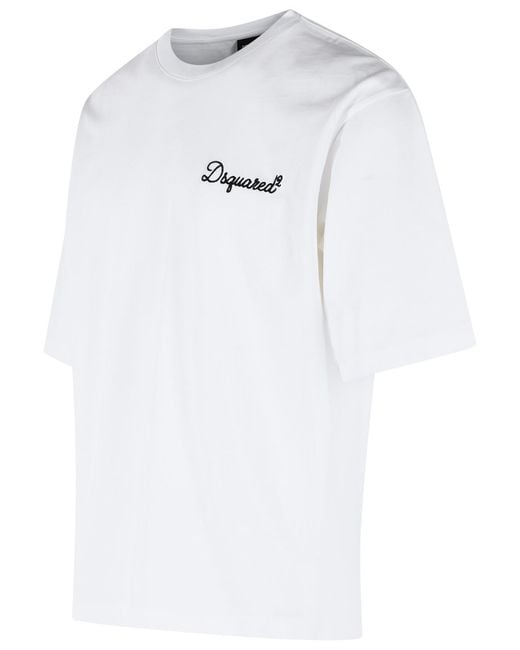 DSquared² White Cotton T-Shirt for men