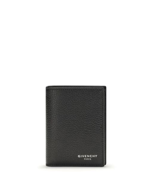 Givenchy Black Garnet Leather Card Holder for men