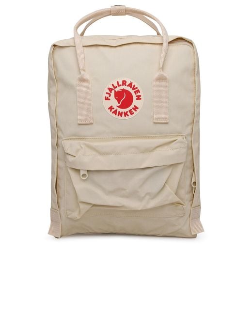 Fjallraven White Kanken Mini Backpack Cream