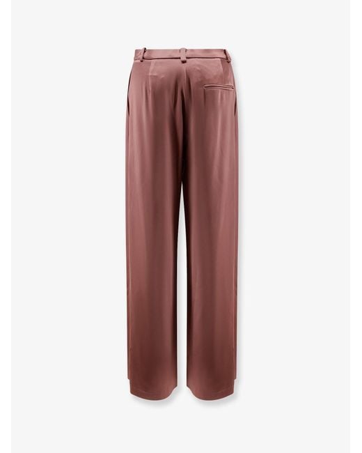 Alysi Pink Trousers Satin