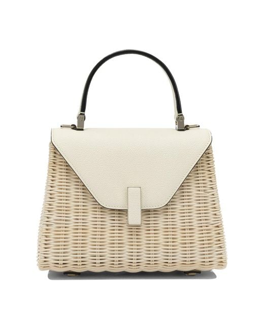 Valextra White "Iside" Handbag Small