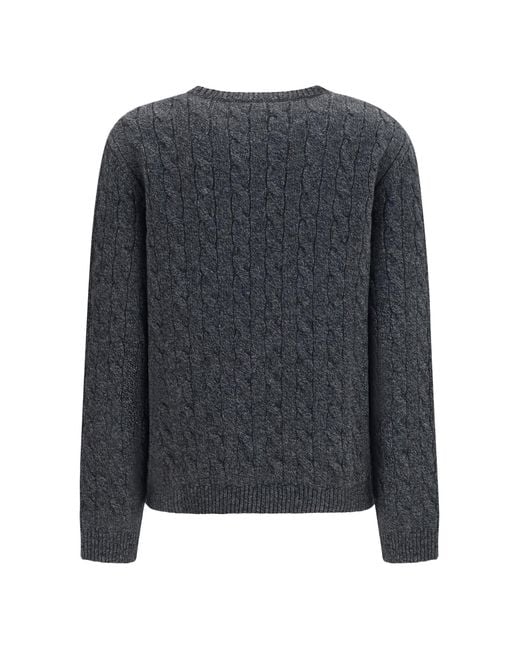 Valentino Gray Virgin Wool Sweater