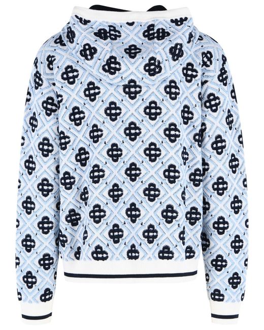 Casablanca Blue Wool Sweatshirt for men