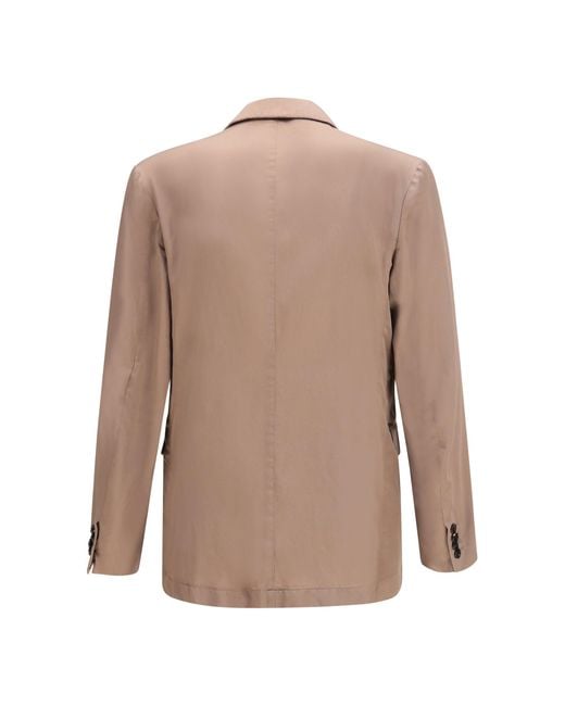 Dries Van Noten Natural Double-Breasted Blazer for men