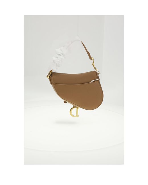 Dior White Shoulder Bag Flap Calfskin