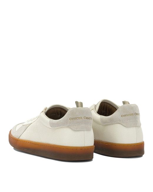 Officine Creative White Militia Low-Top Sneakers for men