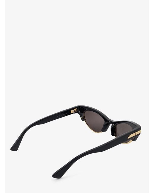 Bottega Veneta Black Angle Acetate Sunglasses