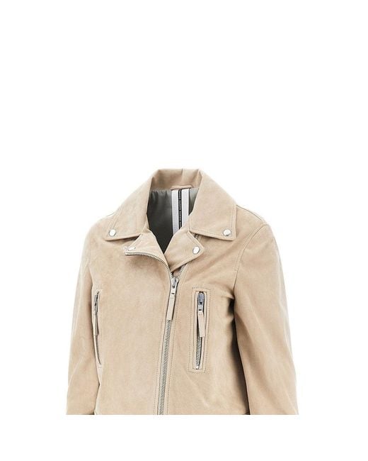 S.W.O.R.D Natural Suede Leather Biker Jacket
