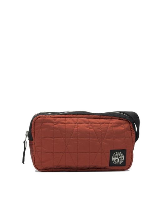 Stone Island Brown Beauty Case for men