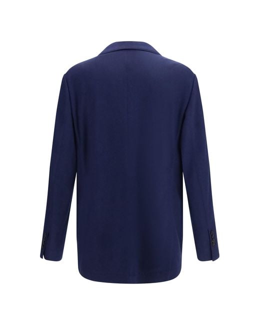 Brunello Cucinelli Blue Cashmere Jacket for men