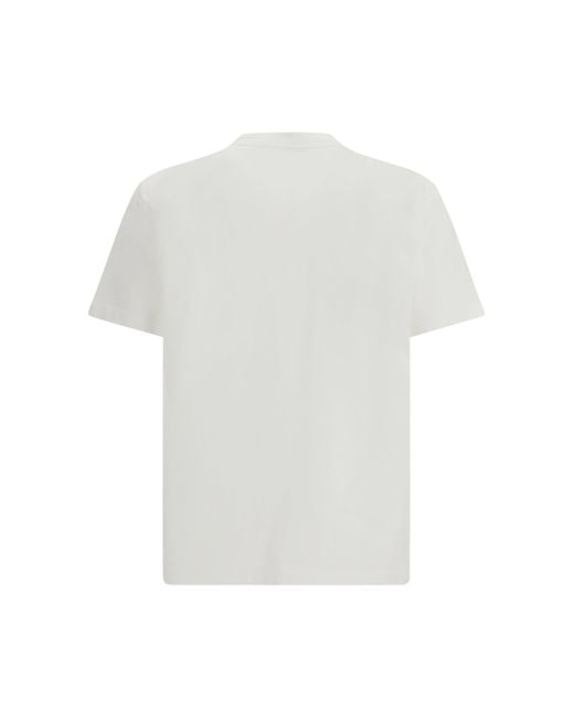 DSquared² White T-Shirt With €Œ Milano†Logo Printed for men
