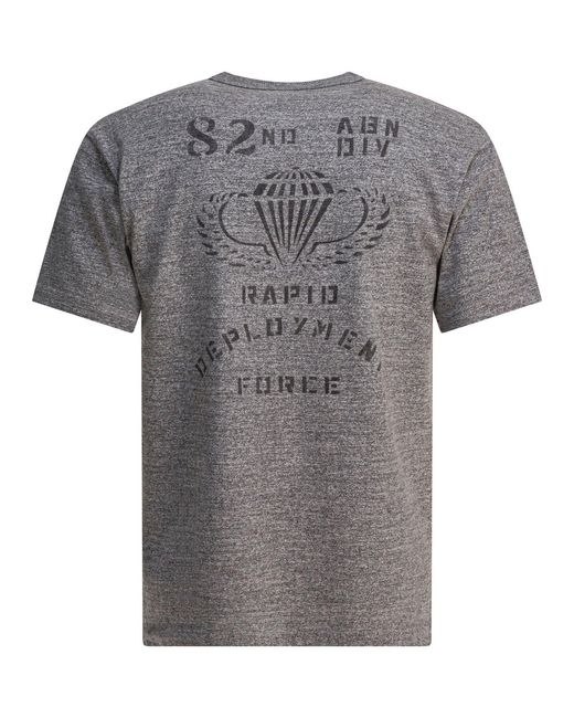 Buzz Rickson's Gray 82Nd Airborne Division T-Shirts for men