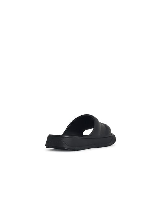 Moncler White Altive' Rubber Slides