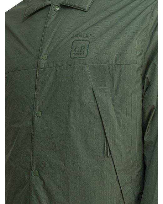 C P Company Green "Metropolis Series" Overshirt Jacket