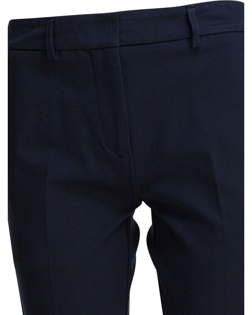 Semler Blue Viscose Pants Trousers
