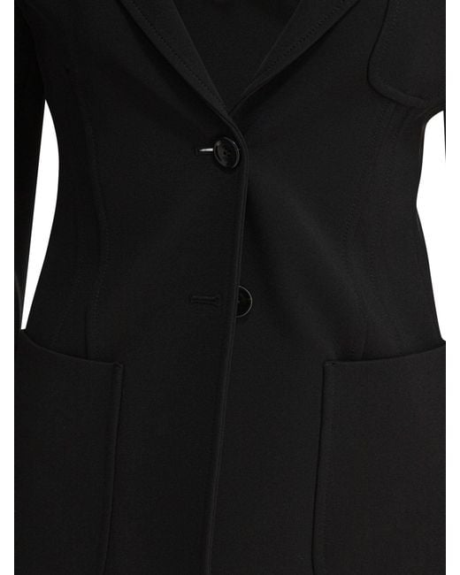 Max Mara Black Slim Jersey Blazer