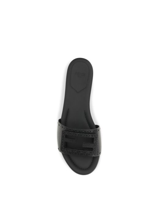 Fendi White Sandals Baguette Calfskin