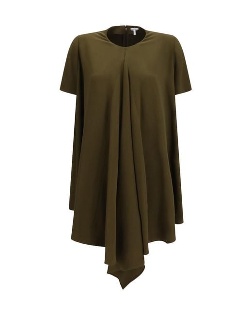 Loewe Green Stretch Viscose Dress