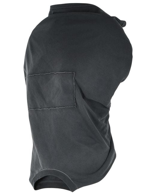 Maison Margiela Black Dark Twisted Upside-Down Cotton Top