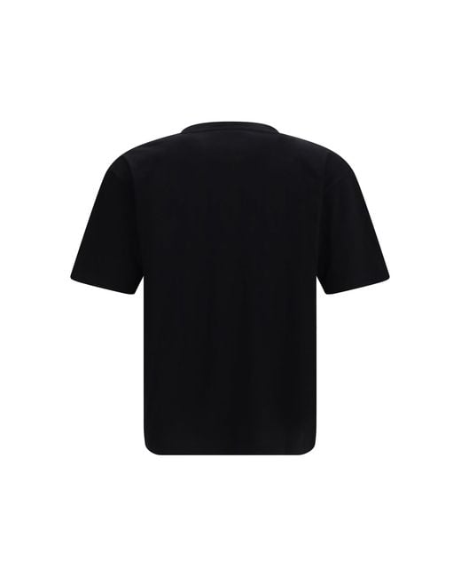 Valentino Black T-Shirt Panther Cotton for men